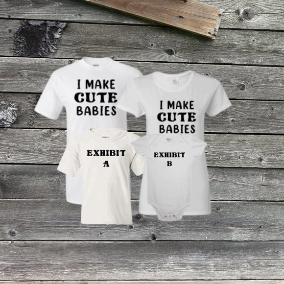 I Make Cute Babies T-shirt | Family Shirts - Picture 1 of 5